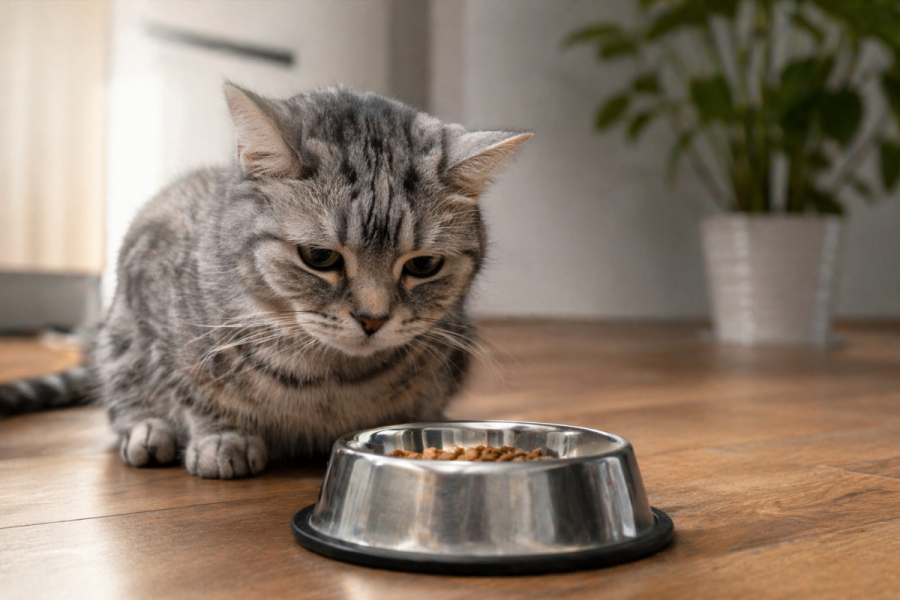 Почему кот не ест?