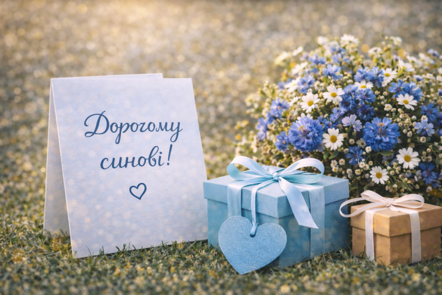 Привітання сину