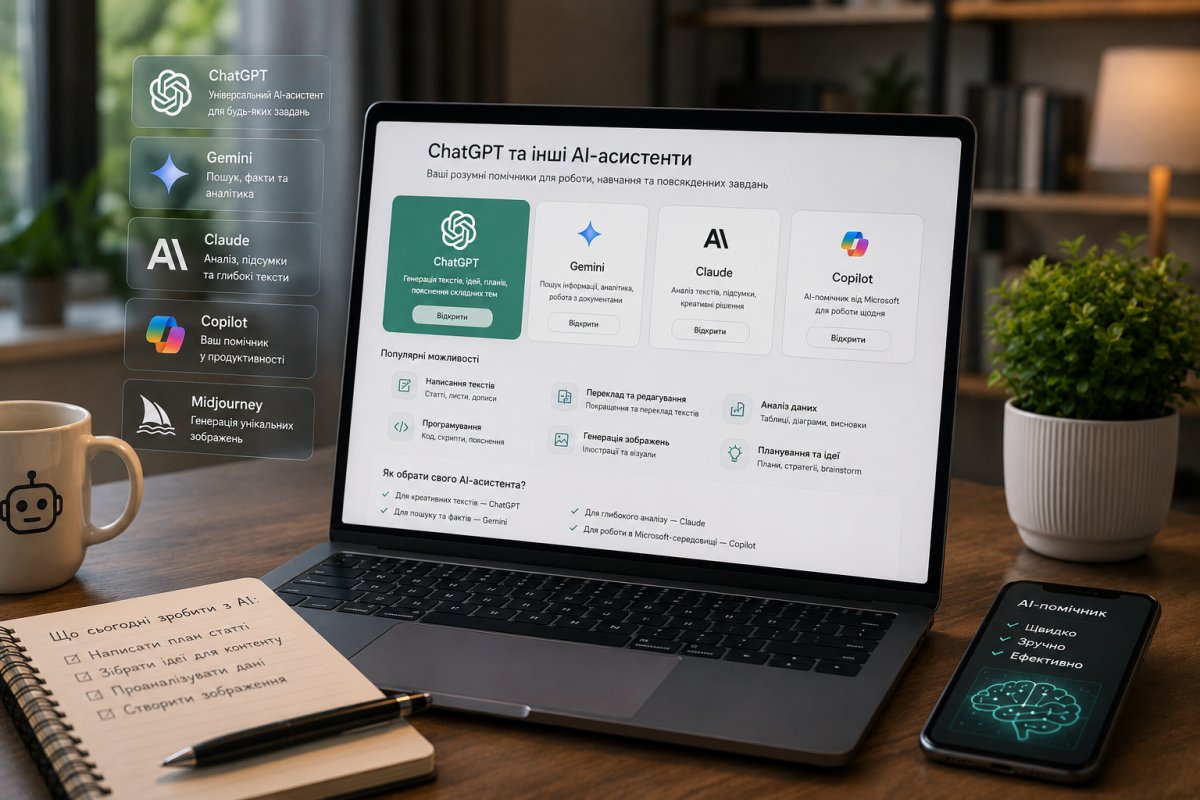 ChatGPT та інші AI-асистенти ChatGPT та інші AI-асистенти