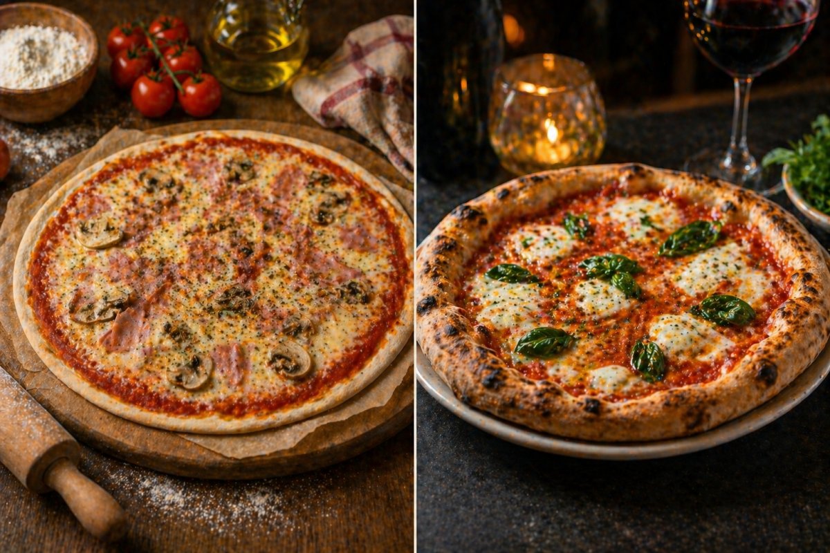 Чим відрізняється домашня піца від ресторанної