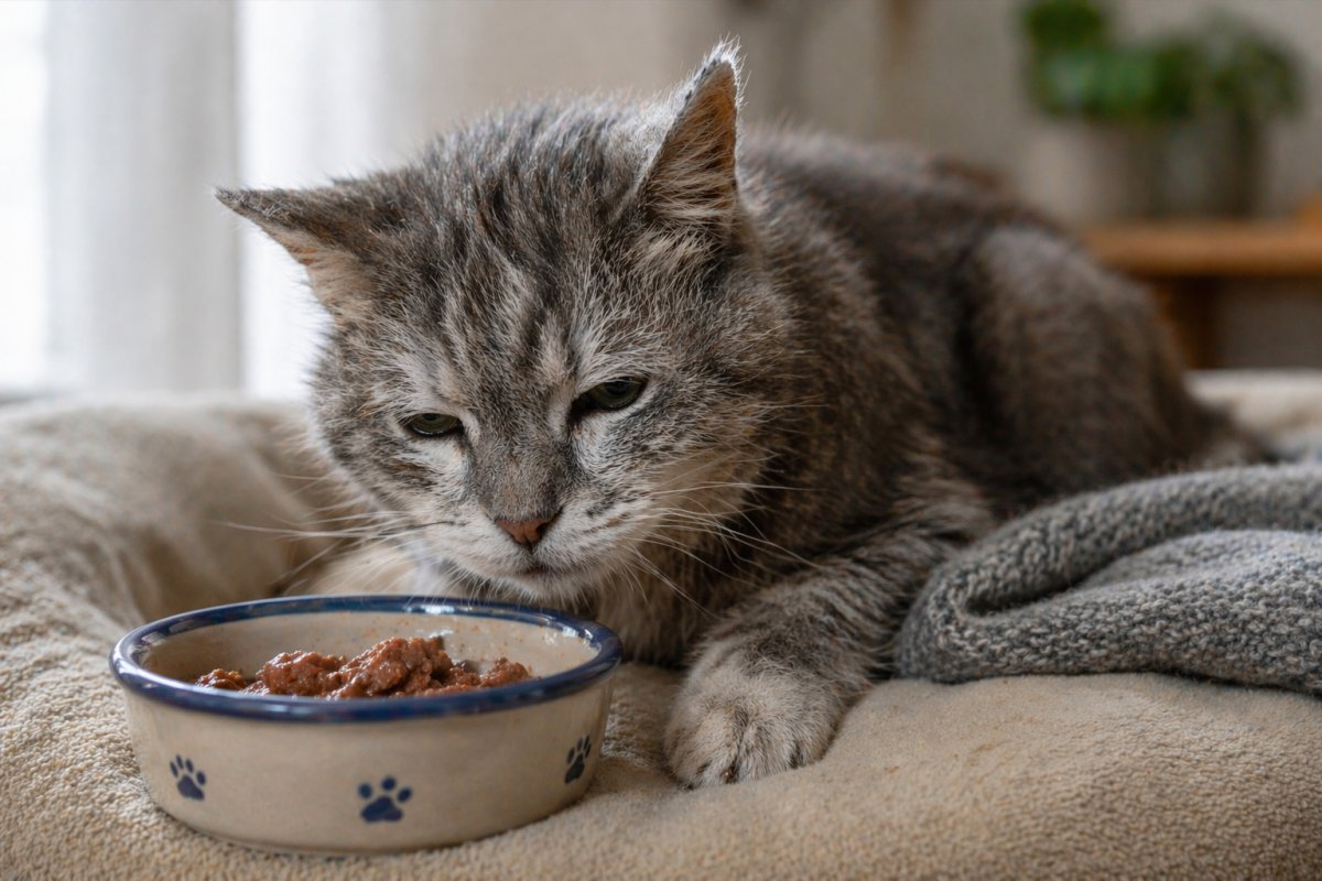 Почему старый кот плохо ест