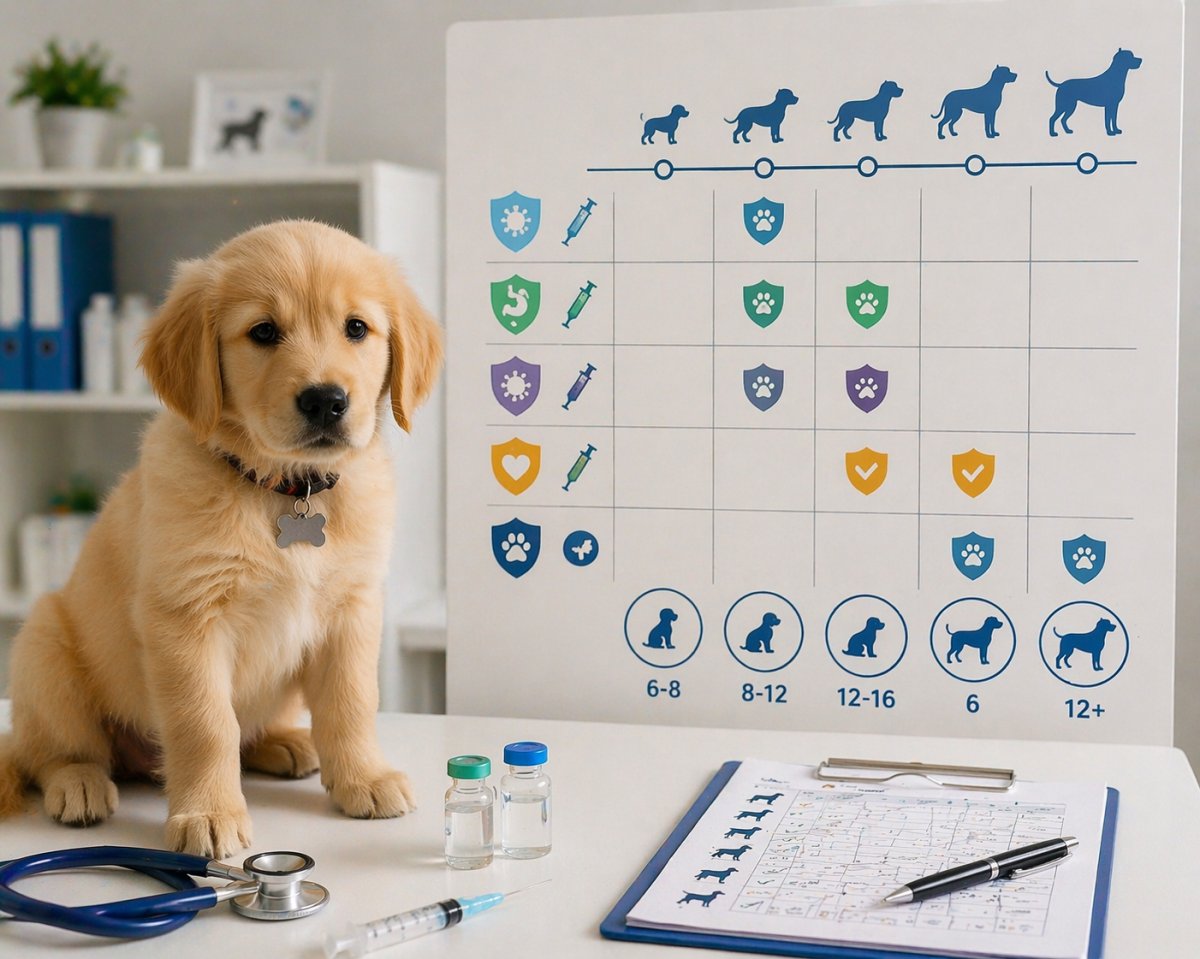 Графік щеплень для собаки та цуценяти