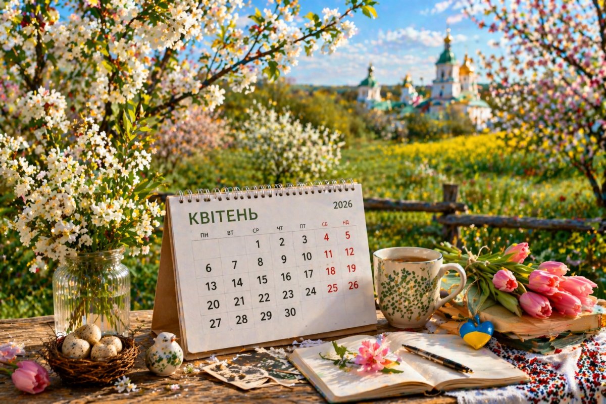 Календар свят у квітні 2026 року