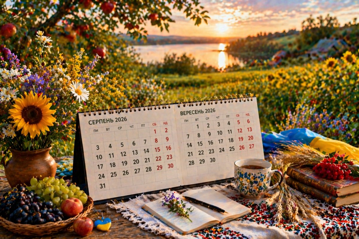 Календар свят у серпні та вересні 2026 року