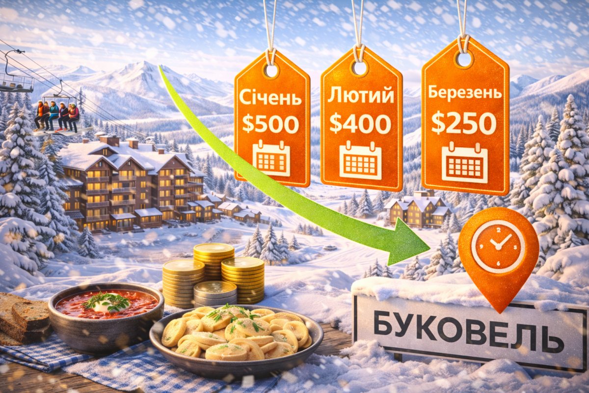 Коли найдешевше їхати у Буковель