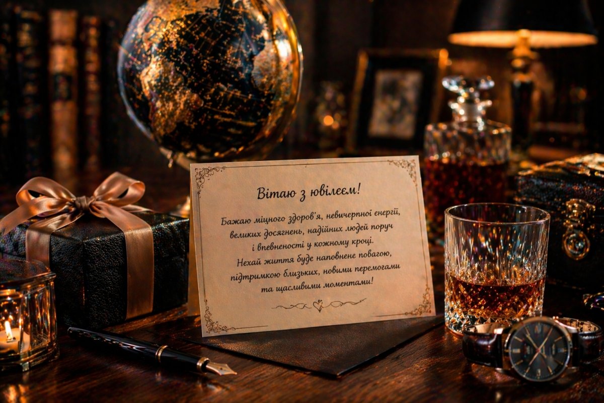 Красиві привітання з ювілеєм для чоловіка