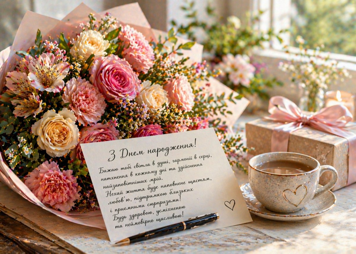 Красиві слова привітання для жінки з днем народження