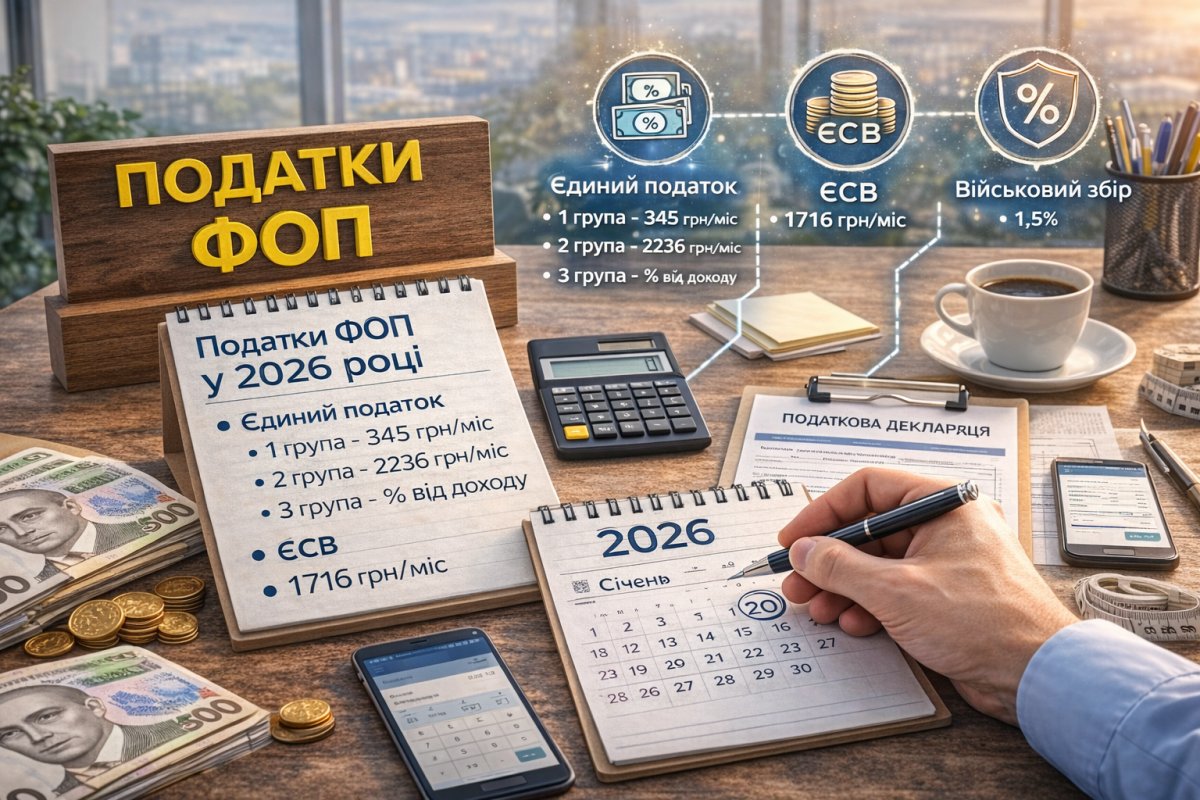 Податки ФОП у 2026 році