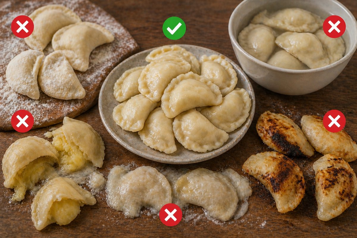 Ошибки при приготовлении вареников