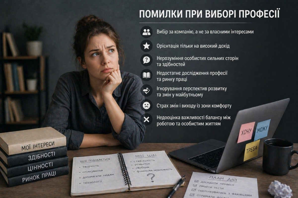 Помилки при виборі професії