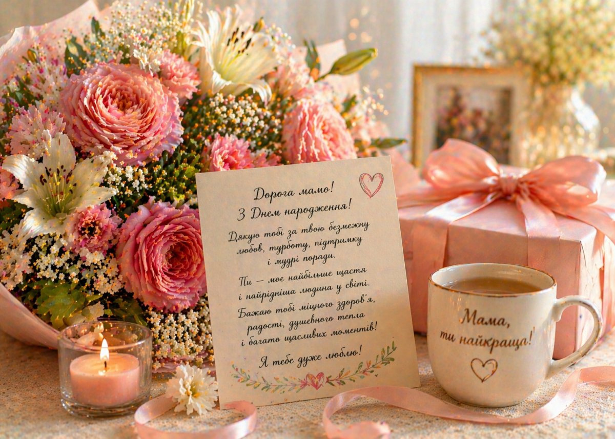 Привітання мамі з днем народження