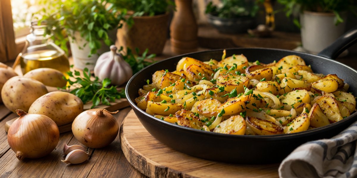 Швидка вечеря з картоплі Швидка вечеря з картоплі