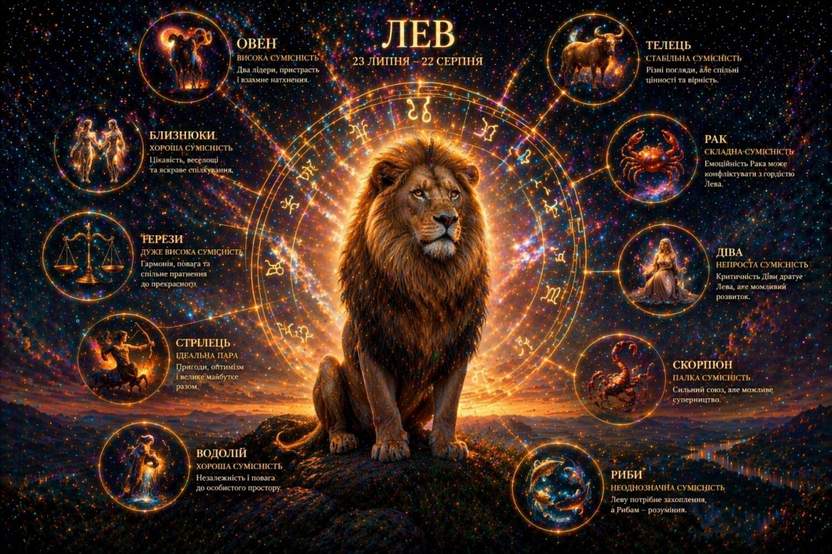 Совместимость Льва с другими знаками