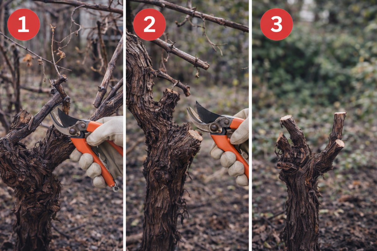 Як обрізати старий виноград