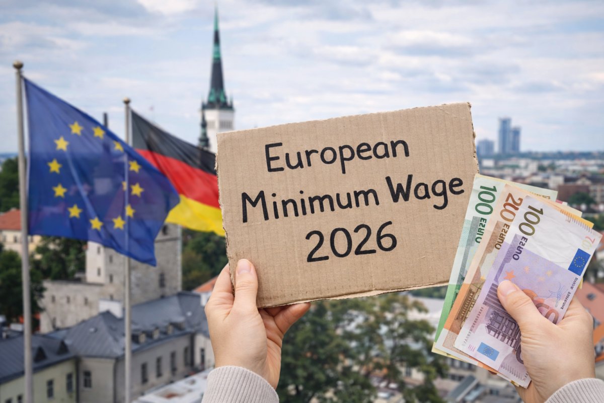 Яка мінімальна зарплата в Європі у 2026 році