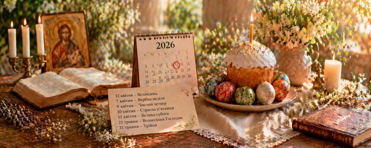 Які дати пов'язані з Великоднем 2026