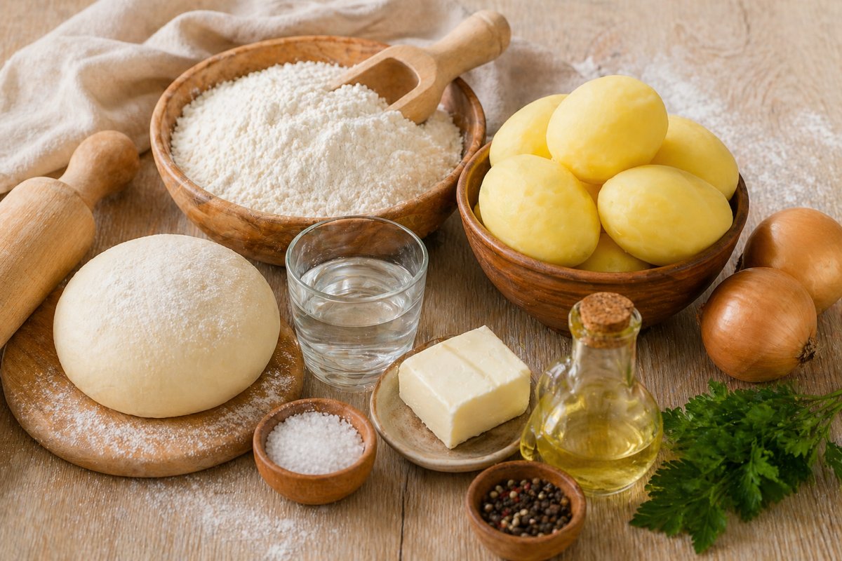 Какие ингредиенты нужны для вареников с картошкой