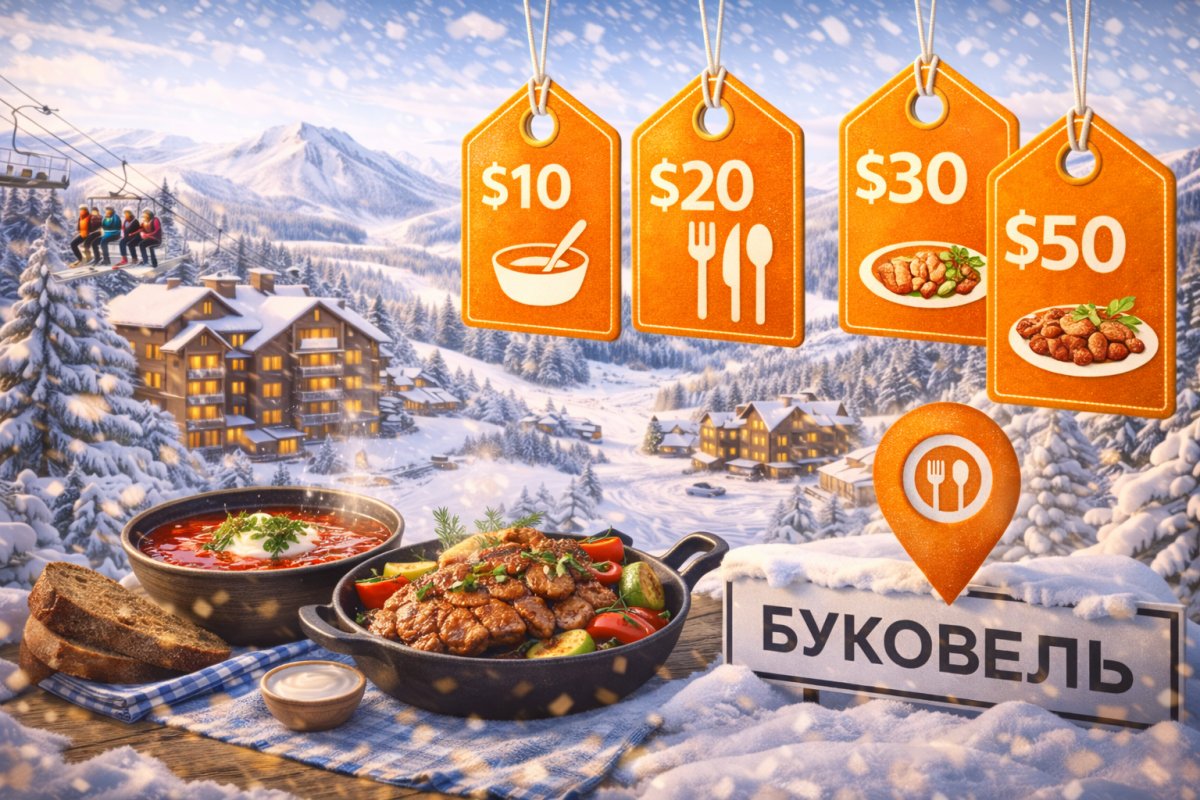 Які ціни на їжу у Буковелі