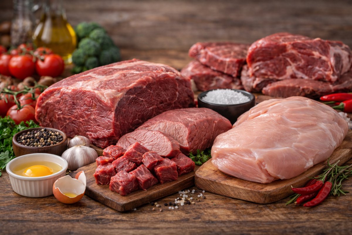 Яловичина та телятина для набору м&rsquo;язової маси
